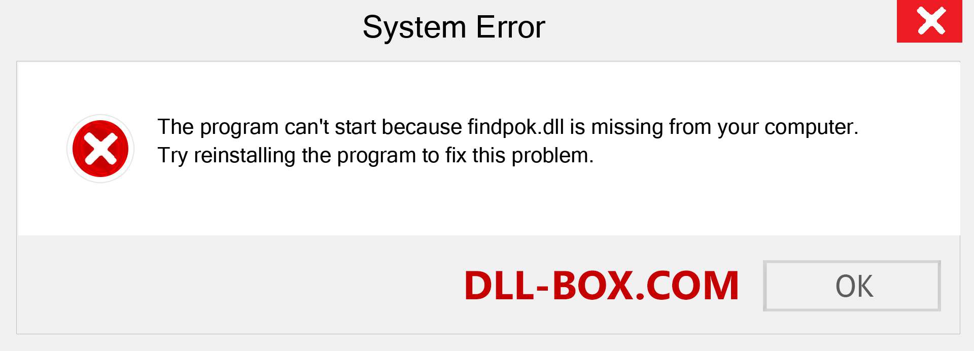  findpok.dll file is missing?. Download for Windows 7, 8, 10 - Fix  findpok dll Missing Error on Windows, photos, images